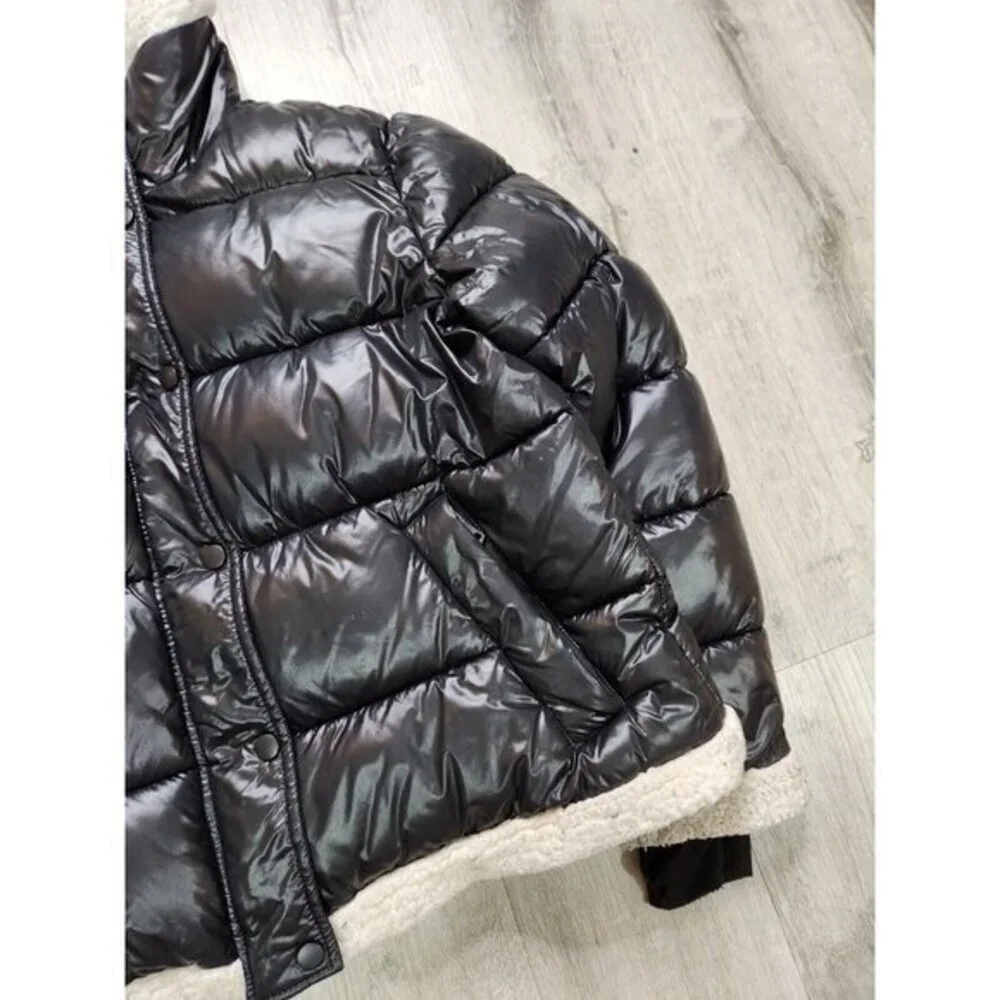 7 Seven for‎ All Mankind SAM Shearling Thermal Puffer Jacket Womens Large